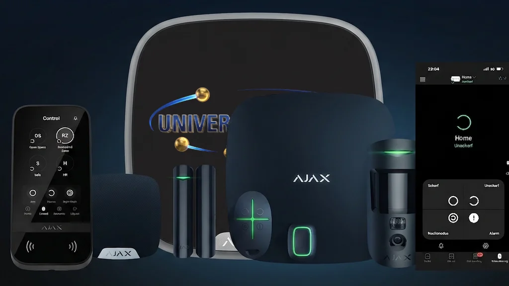 Alarmanlagen Basel: AJAX Alarmsystem mit Hub, Bedienteil KeyPad, Meldern und App